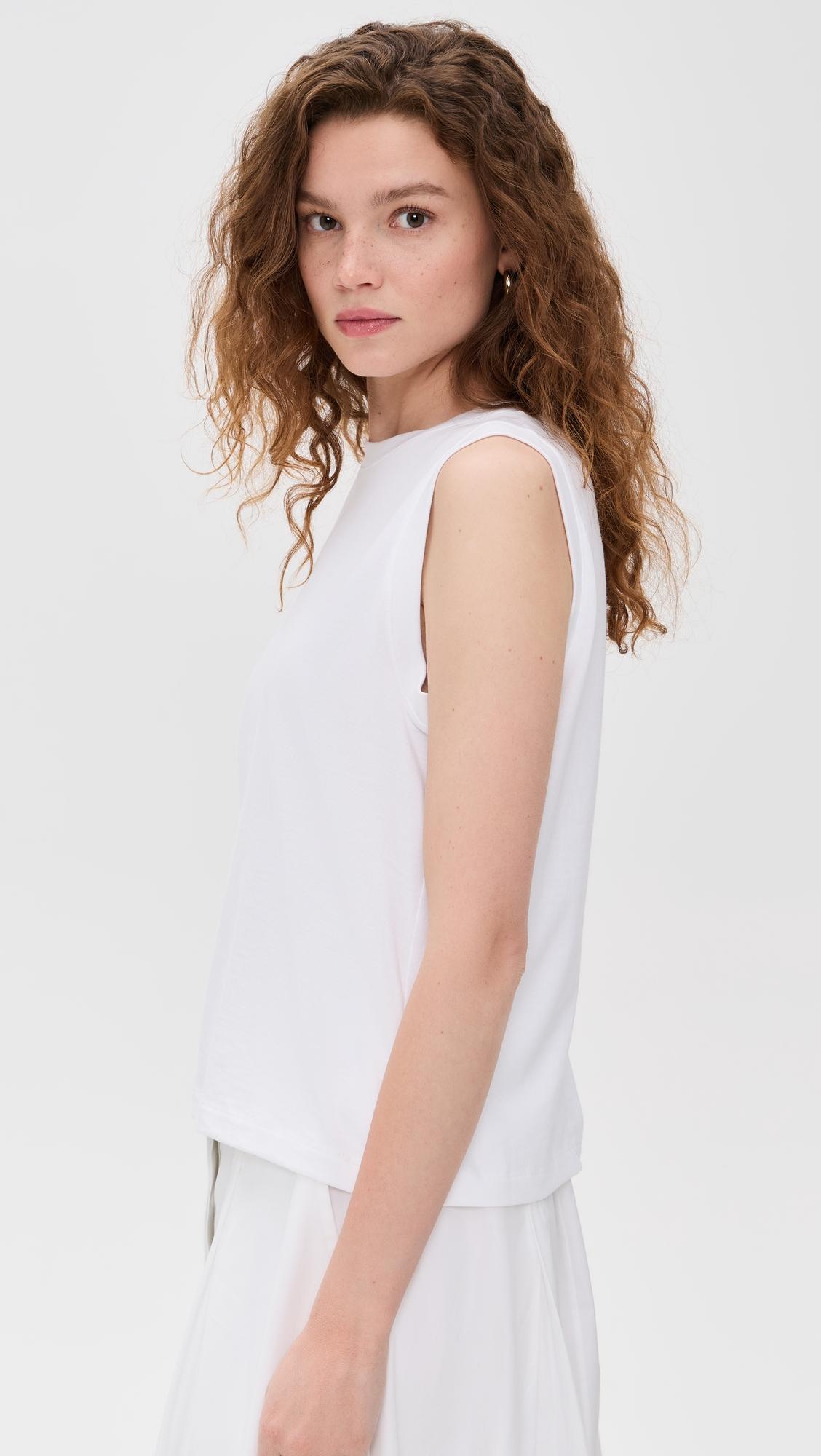 Vince Crew Neck Muscle Tee - Optic White - [M]