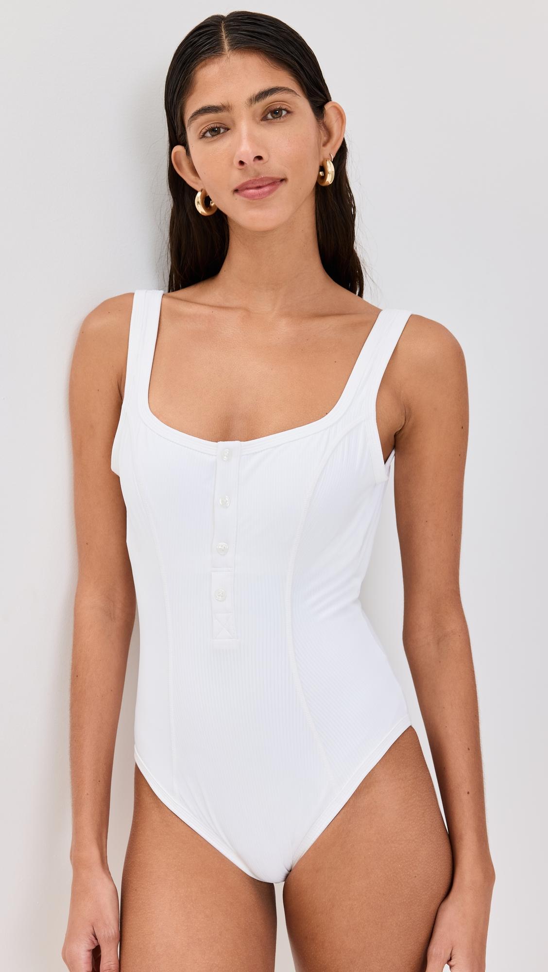 STAUD Paula One Piece - Bright White - [M]