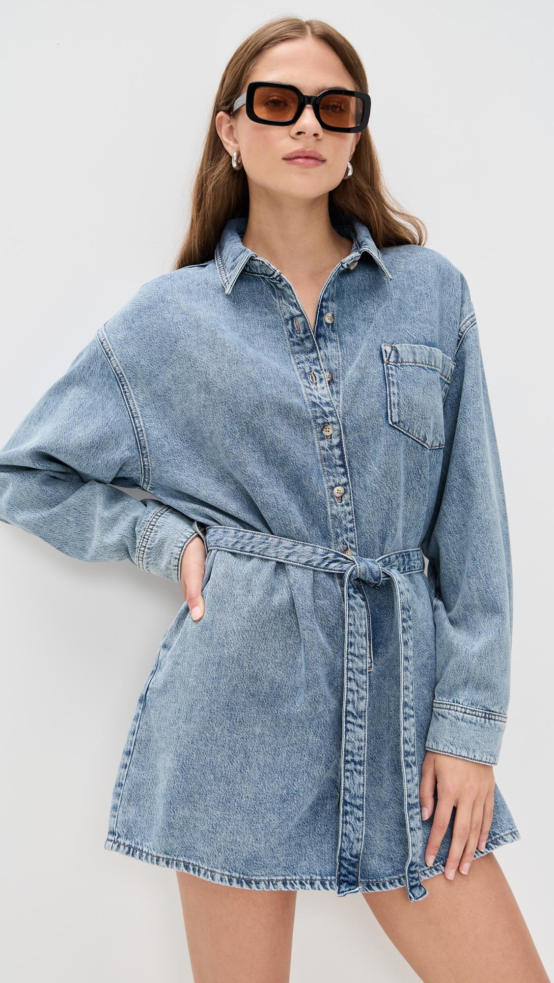 Good American Weightless Denim Romper - Indigo793 - [M]