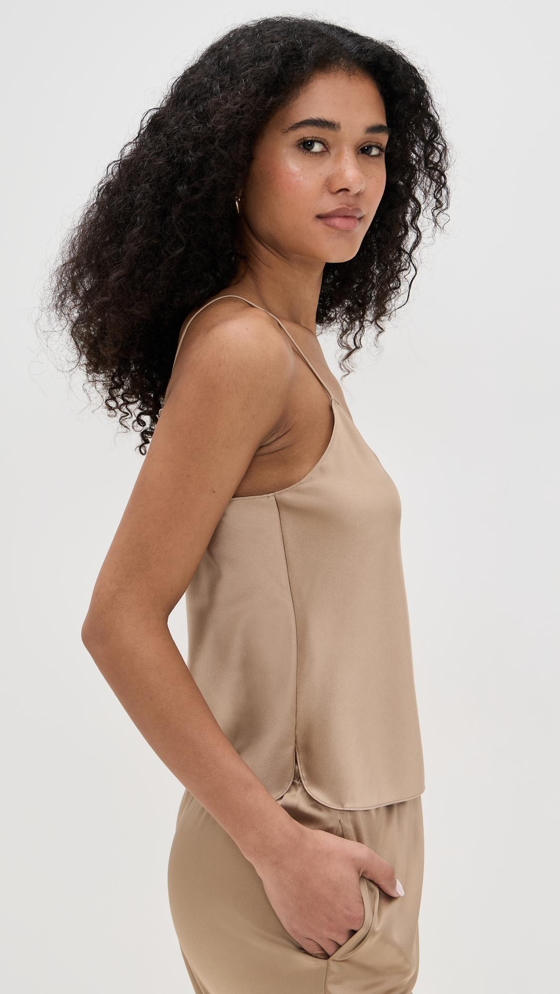 Éterne Mila Silk Camisole - Taupe - [M]