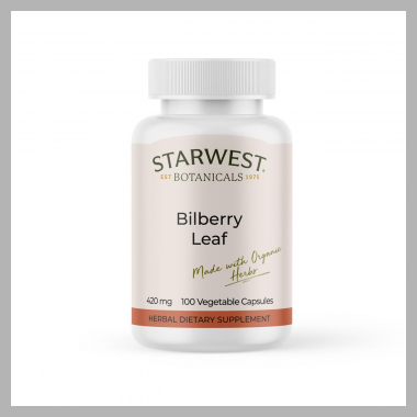 Bilberry Leaf Capsules<br><span style='text-align: center;'>$13.83 starwest-botanicals.com</span>