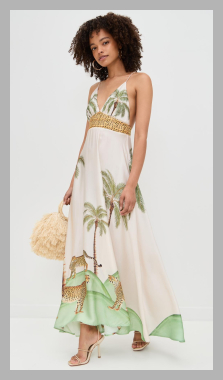 Carolina K Star Dress - Cheetah Palm - [M]<br><span style='text-align: center;'>$585 shopbop.com</span>
