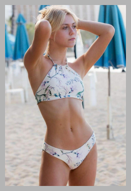 Chance Loves ISLA Corsica - Reversible Padded Floral Halter TOP for Tween Teen Junior Girls and Women Pink<br><span style='text-align: center;'>$39.95 chanceloves.com</span>