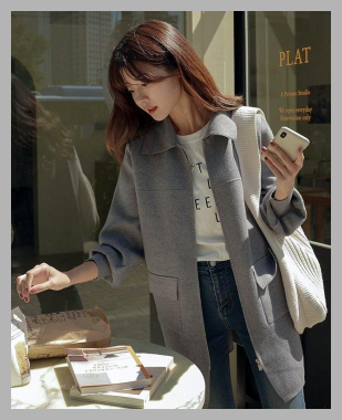 JUSTONE - Zipped Longline Knit Jacket | YesStyle<br><span style='text-align: center;'>$68.2 yesstyle.com</span>