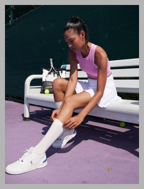White Scallop Hem Skort & Reviews - White - Sustainable Yoga Bottoms | White / M<br><span style='text-align: center;'>$25 berlook.com</span>