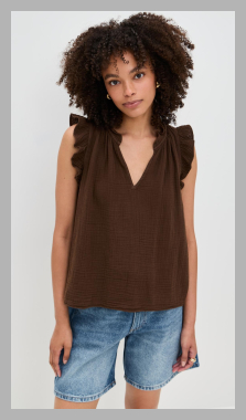 XIRENA Bex Top - Cocoa Bean - [M]<br><span style='text-align: center;'>$170 shopbop.com</span>