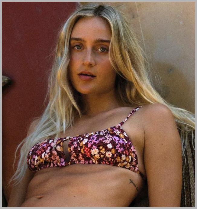 Field Dreams Alina Bralette Bikini Top Multi