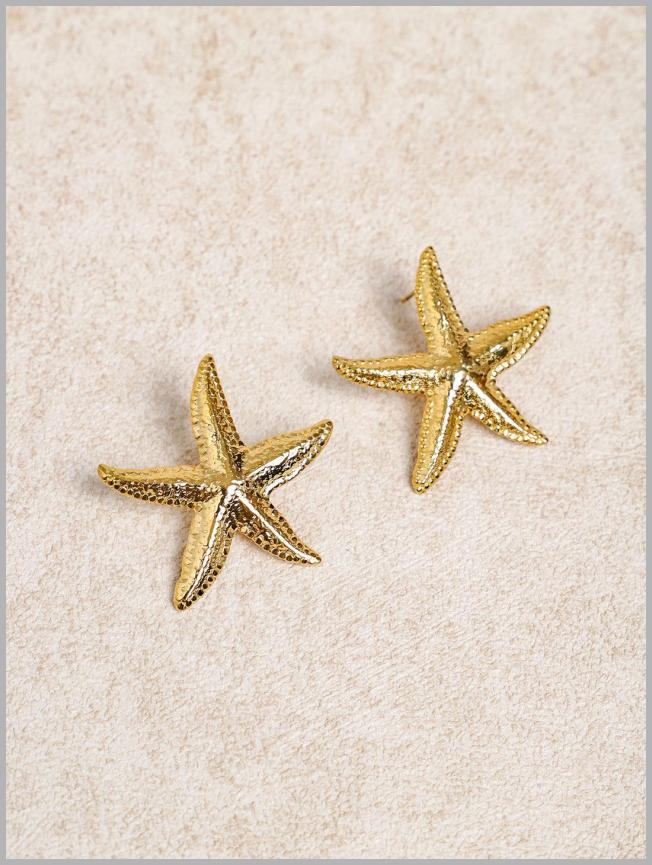 Golden Starfish Earrings & Reviews - Gold - Sustainable Earrings | Gold / One Size Price Integrity Rank ( 0 )