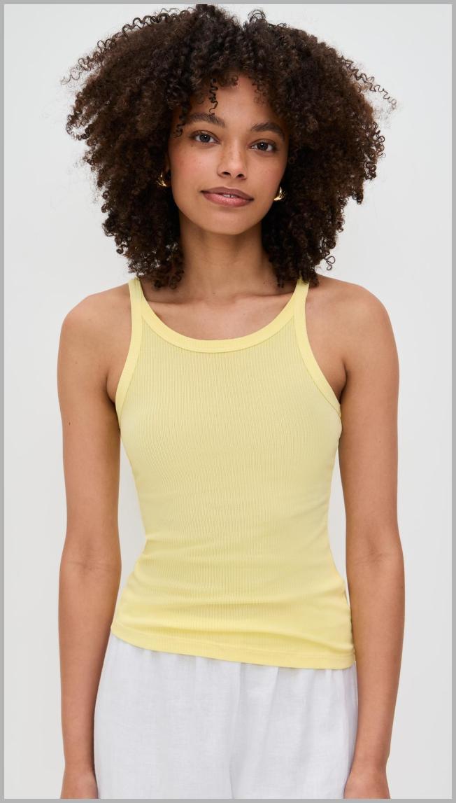 James Perse Ribbed Cami Tank - Yellow Cake - [M] Price Integrity Rank ( 0 )