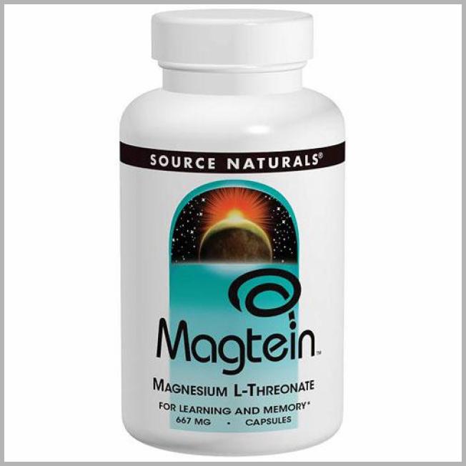 Magtein Magnesium L-Threonate 180 Capsules Source Naturals VitaSprings Dot com